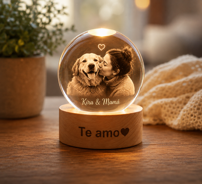 Esfera de Cristal con Foto Personalizada