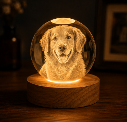 Esfera de Cristal con Foto Personalizada